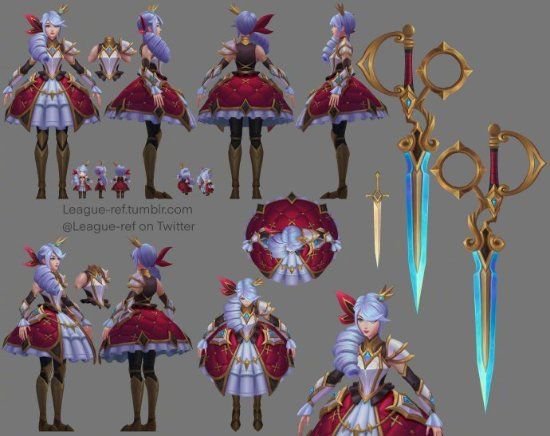 《英雄联盟》2024女帝系列皮肤上新！原画及模型展示(图6)