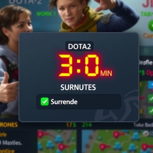DOTA2 7月7日更新：五黑队伍在30分钟后可以投降