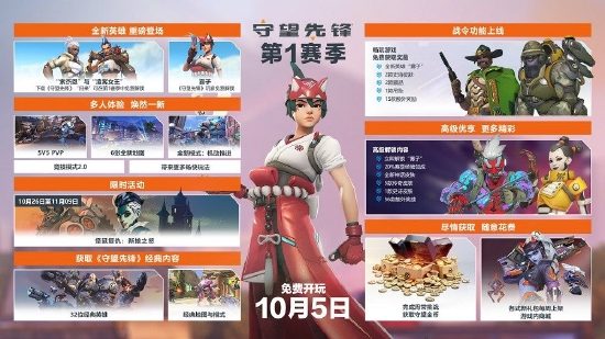 《守望先锋》“归来”全新英雄雾子灵动公开，新战令系统诚意满满(图4)