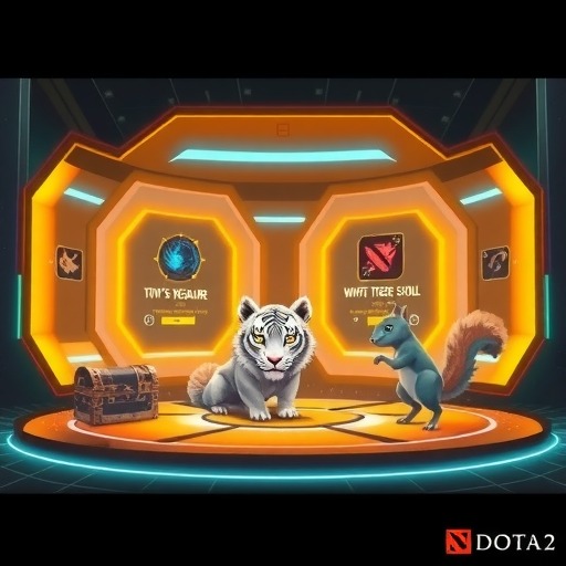 DOTA2全新勇士令状及RPG模式推出，包含小黑至宝、白虎身心、小松鼠声望套装