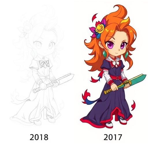 职业插画师晒10年作品对比 差距显著惊呆网友(图2)