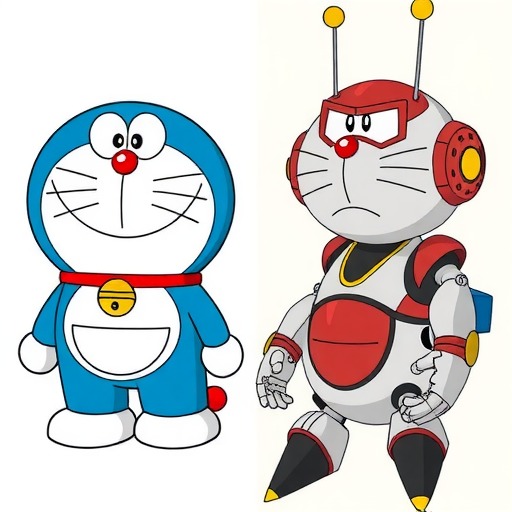 早期哆啦A梦长啥样？漫画家同一作品角色初期晚期大变样(图4)